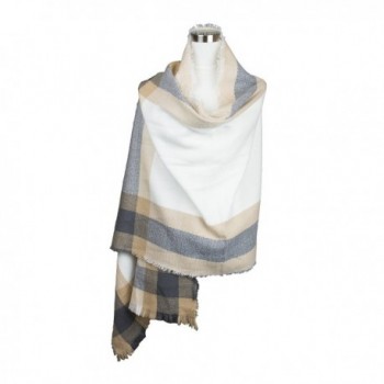 Womens Contrast Design Winter Oblong in Fashion Scarves