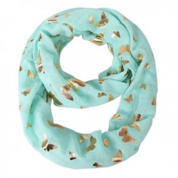 MissShorthair Lightweight Metallic Scarfs Butterfly in Cold Weather Scarves & Wraps