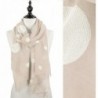 StylesILove Embroidered Polka Dot Wrap Scarf- 4 Colors - Taupe - CM12CJLMFPR