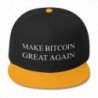 Make Bitcoin Great Again Hat - Otto Wool Blend Snapback - Gld/Blk/Blk - CY17YEI3I4T