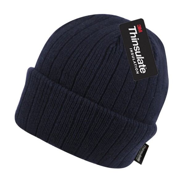 Thinsulate BN2388 Winter Hats 40 Gram Insulated Cuffed Winter Hat - Navy - CA12O4RW5TK