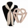 Aibearty Three Rings Rhinestone Scarves Clip Ring Silk Scarves Buckle Accessory - CV12E0SX3VH