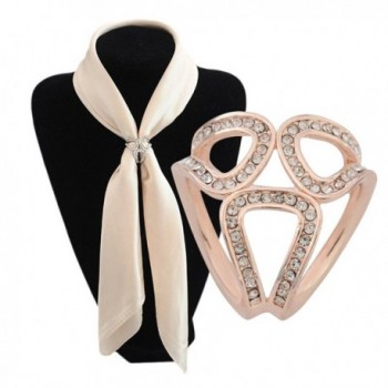 Aibearty Rhinestone Scarves Buckle Accessory in Fashion Scarves