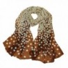 Wensltd Clearance! Women Dot Long Soft Wrap Lady Shawl Silk Chiffon Scarf - Coffee - CI12EMQBW7T