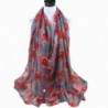 DDLBiz Poppy Print Scarf Flower