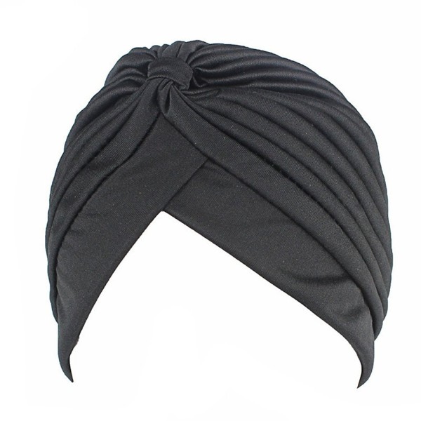 Women Men Turban Head Wrap Band Chemo Bandana Hijab Pleated Indian Cap ...