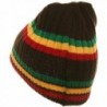 Tone Rasta Stripe Ribbed Beanie