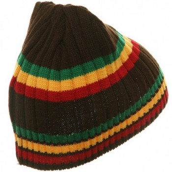 Tone Rasta Stripe Ribbed Beanie in Men's Skullies & Beanies