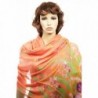 Kuldip Pashmina Beautiful Butterfly Designs - Butterfly_Flower Peach - CE11FHTJPS9