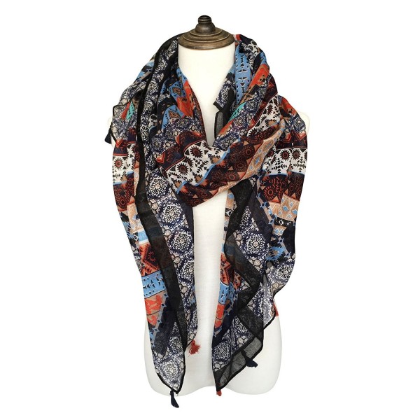 Aztec Pattern Shawl- Womens Cozy Wrap Scarf- Swimsuit Cover Ups ...