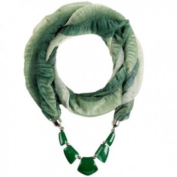 Valentine's Day Gift LERDU Ladies Gift Idea Versatile Unique Infinity Scarf Necklace for Women - 175 / Green - C611WKT6ODX