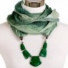 LERDU Infinity Scarves Marble Jewelry