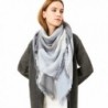Genfien Womens Blanket Oversized Checked in Cold Weather Scarves & Wraps