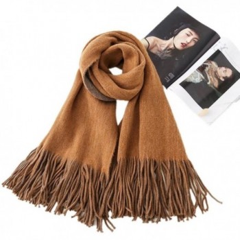 Scarves And Wraps Women's Super Soft Winter Scarf Shawls And Wraps Stole Pure Cashmere For Men - Bronze - C21873NZWIO