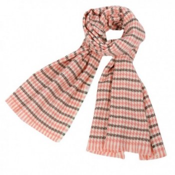 Tartan Blanket Scarf Wrap Shawl Houndstooth Cashmere Scarf - Pink - C1186WQM4OW