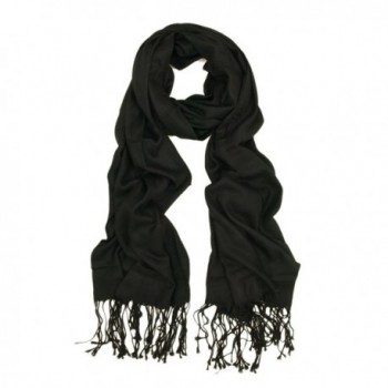 Eco-Friendly Premium Silky Soft Bamboo Fiber Scarf - Different Colors Available - Black - C9116SW7NL5