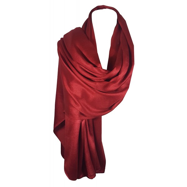 Luxuriously Smooth Silky Large Maroon - Smooth Maroon - CZ12N4OGK3U