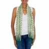 NOVICA Green Batik Scarf Jasmine in Fashion Scarves