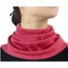 Women Silk Cashmere Neck Gaiter Autumn Winter Warmth Knitted Neck Scarf - Watermelon Red - CQ12O8INE7G