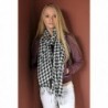 Anika Dali Classic Houndstooth Pattern in Fashion Scarves