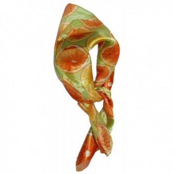 Ted and Jack - Summertime Fresh Fruit Silk Feel Neckerchief Scarf - Orange - CP12CNQPG9P