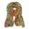 Color Zebra Print Scarf (All Colors Available) - Orange/Yellow - CO110ZENILB