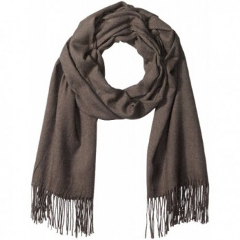 PURE STYLE Girlfriends Women's Super Soft- Elegant- Fringed Scarf Pashmina Shawl Vers - Grey - CI12N8SS2D2