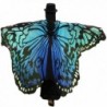 Powerfulline Butterfly Wing Beach Towel Cape Scarf Shawl for Women Christmas Halloween - Blue - CP186EGDS9A