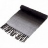 SilverHooks Soft & Warm Pattern Cashmere Scarf w/ Gift Box - Black Ombre - CN12N43TCOS