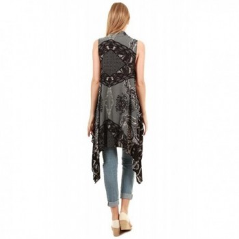 Sleeveless Breezy Chiffon Drapey Paisley in Fashion Scarves