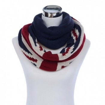 Premium UK British Flag Union Jack Winter Knit Infinity Loop Circle Scarf - CS11PU46SU9
