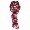 Ted and Jack - Walking with Elephants Silhouette Print Scarf - Burgundy - C4121L9XQB5