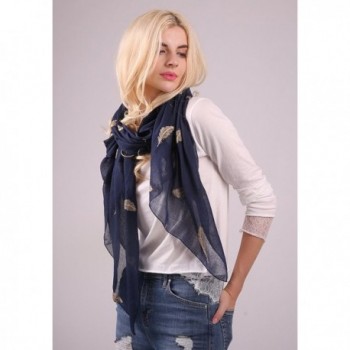 MissShorthair Fashion Embroidery Embroidered Feather in Fashion Scarves