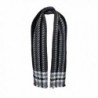 Black Woven Houndstooth Blanket Scarf in Cold Weather Scarves & Wraps