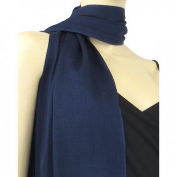 Pashmina Silk Scarf Midnight Blue