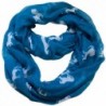 Infinity Horses Print Viscose Scarf CSJ-L-50A - Teal - CL12597CI05