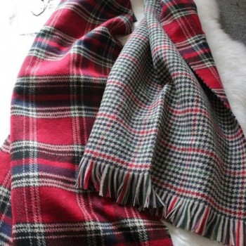 Unisex Womens Plaid Tartan Reversible