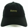 Henny Hat Embroidered in USA Baseball Hat - Black - C717WX87UX8