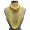 Yellow Sheer Spring Circle Infinity in Fashion Scarves