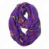 Funky Junque's New Orleans Party Mardi Gras Infinity (Forever Circle) Scarf - Purple - C712CU6TZ6X