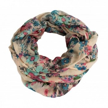 Peach Couture Blossom Infinity Scarves