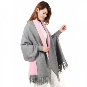 Stylish Blanket Sleeves Pashmina Reversible in Fashion Scarves