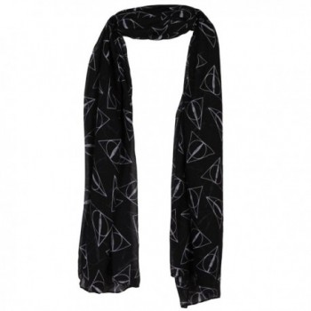 Harry Potter Deathly Hallows Fashion Scarf- Black- OS - C1124SEZIQB