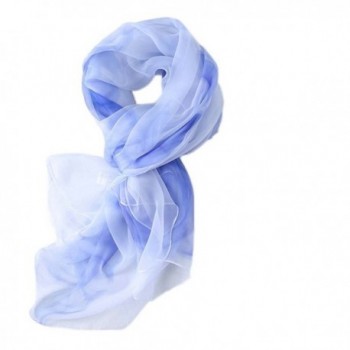 S&S Women's Lightweight Silk Feeling Infinity Scarves Large Long Shawl Wrap - 02-sky Blue - C6184X7Z4X8