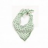 SilRiver Womens100 Neckerchief Headdress Accessories - green dot - CD185UA0Q2X