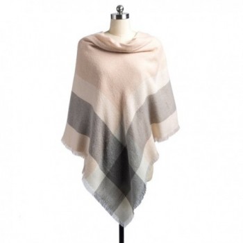 Women Plaid Blanket Scarf Tassel in Fashion Scarves