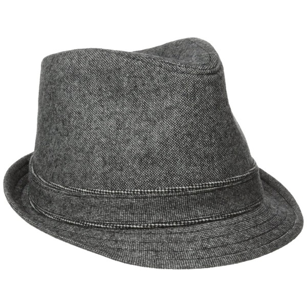 Haggar Men's Donegal Fedora - Black - CL11N2IPY7N