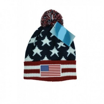 IconSports USA Beanie Flag Soccer National Team Us Flag American Beanie - Red - C412O5DR1SV