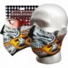 SkulSkinz Neoprene Half Face Mask - Skull Flame 5880 - CB114UQQ03D