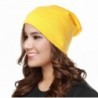 Edoneery Women Slouch Beanie Yellow